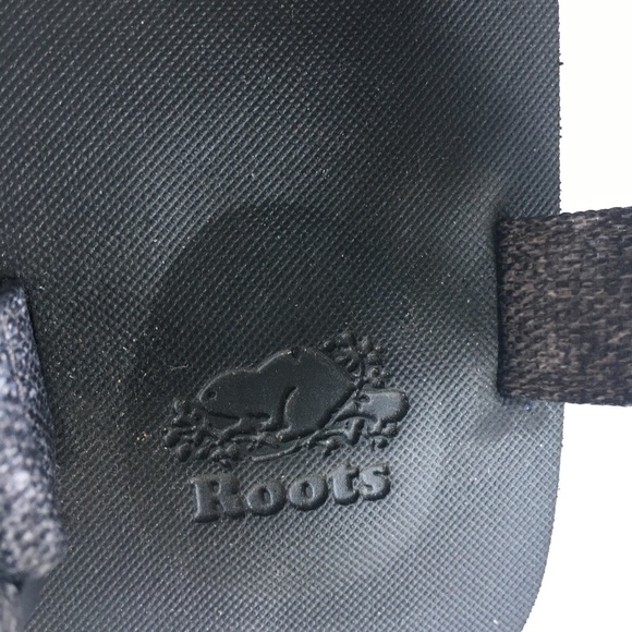 Roots Sandals 2 Strap Fabric & Leather Size 10 Grey Hook & Loop non Slip Sole - Picture 8 of 12